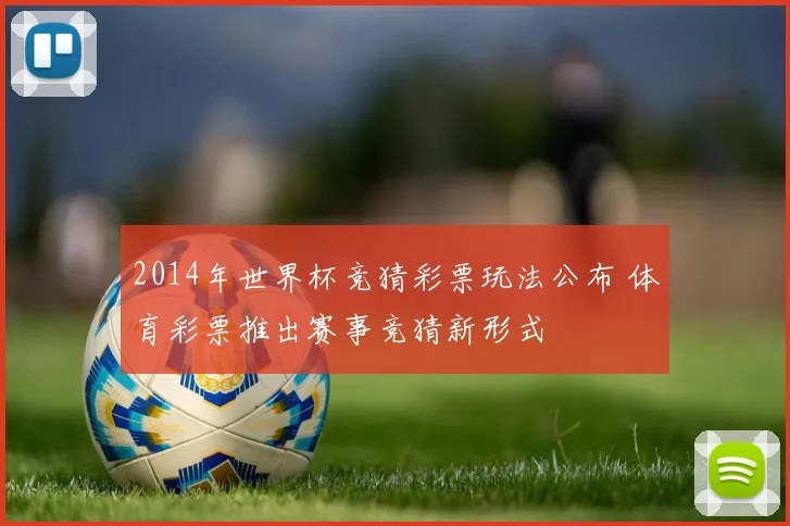 2014年世界杯竞猜彩票玩法公布 体育彩票推出赛事竞猜新形式